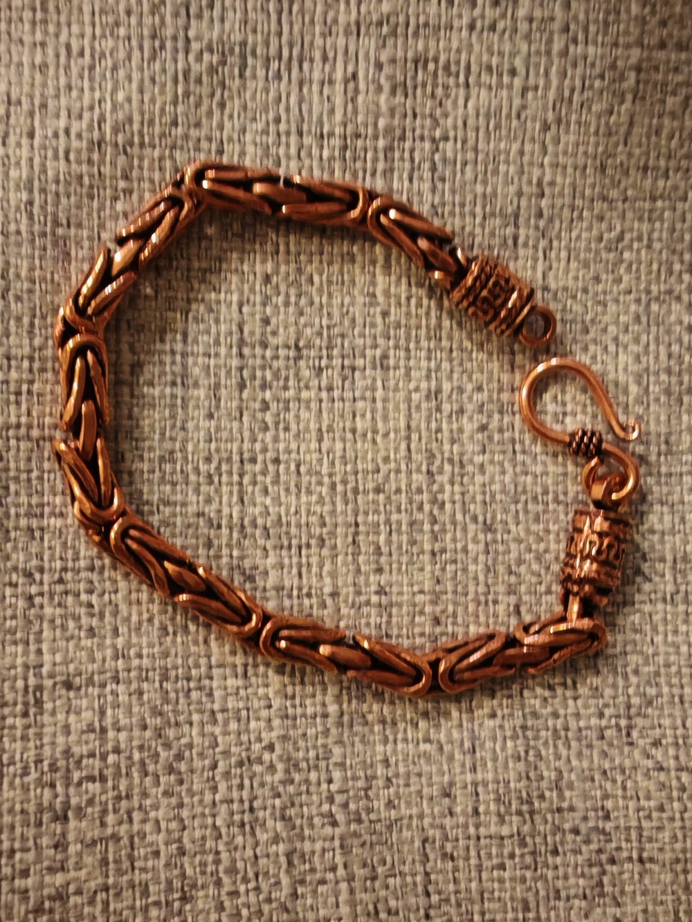 Antiqued Copper Plated Bracelet - Unisex